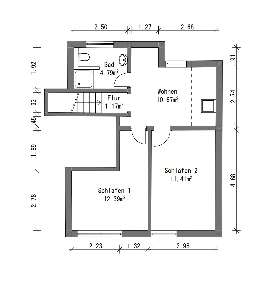 Grundriss Beispiel – Obergeschoss